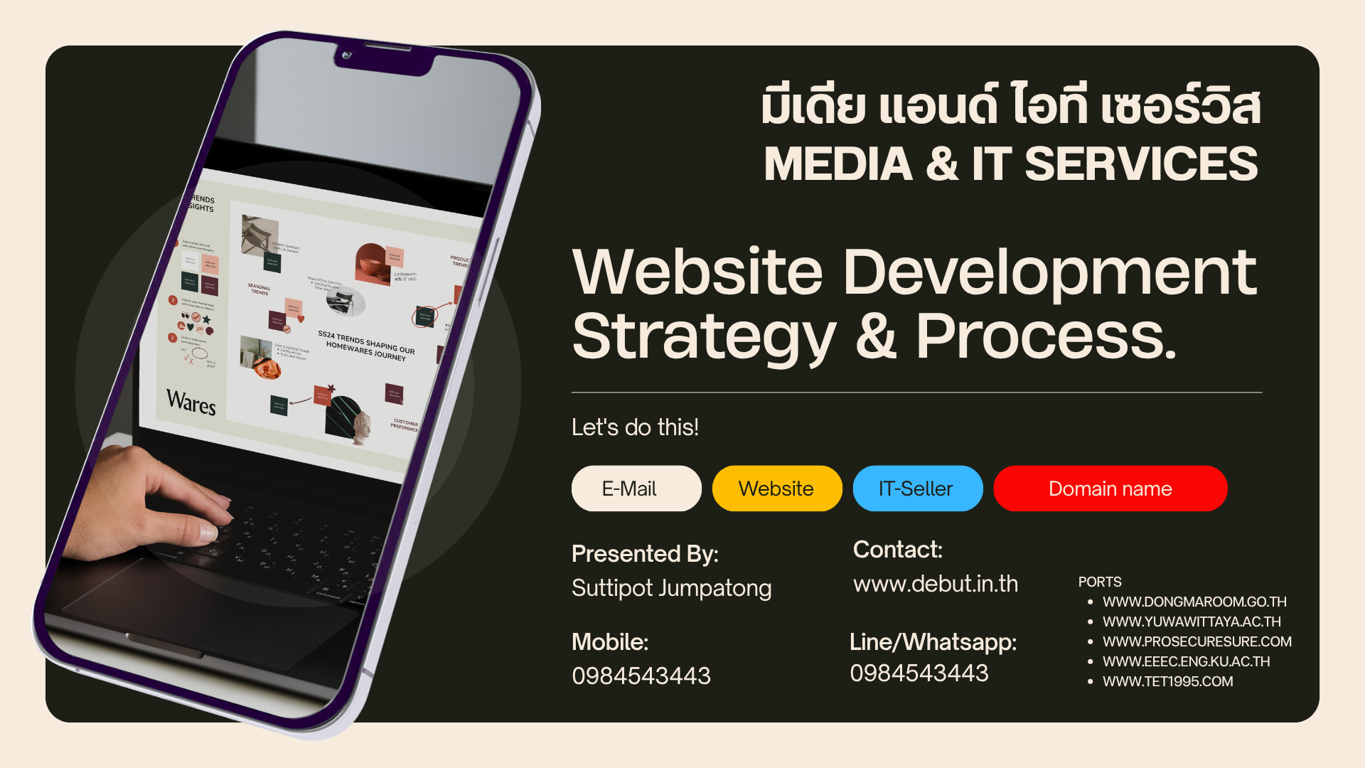 Mobile : 098 454 3443 